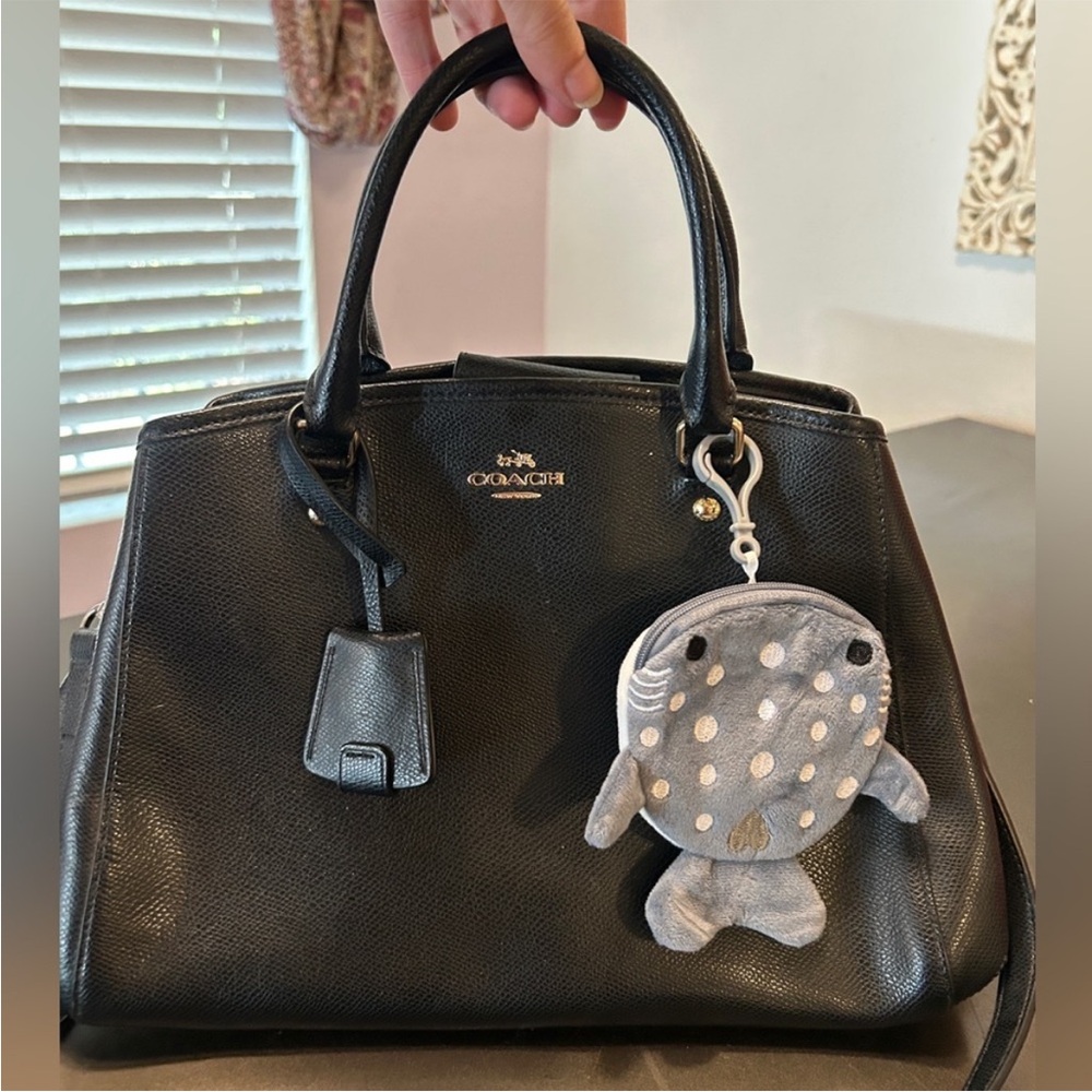🦈NEW Shark Bag Charm/ Keychain Mini Pouch Bag Cles Cute Whale Shark Gray White